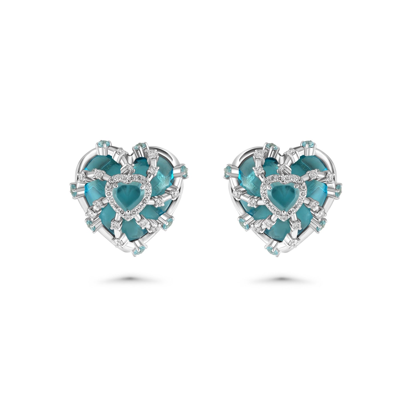 Eternal hearts earrings