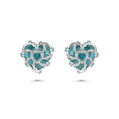 Eternal hearts earrings