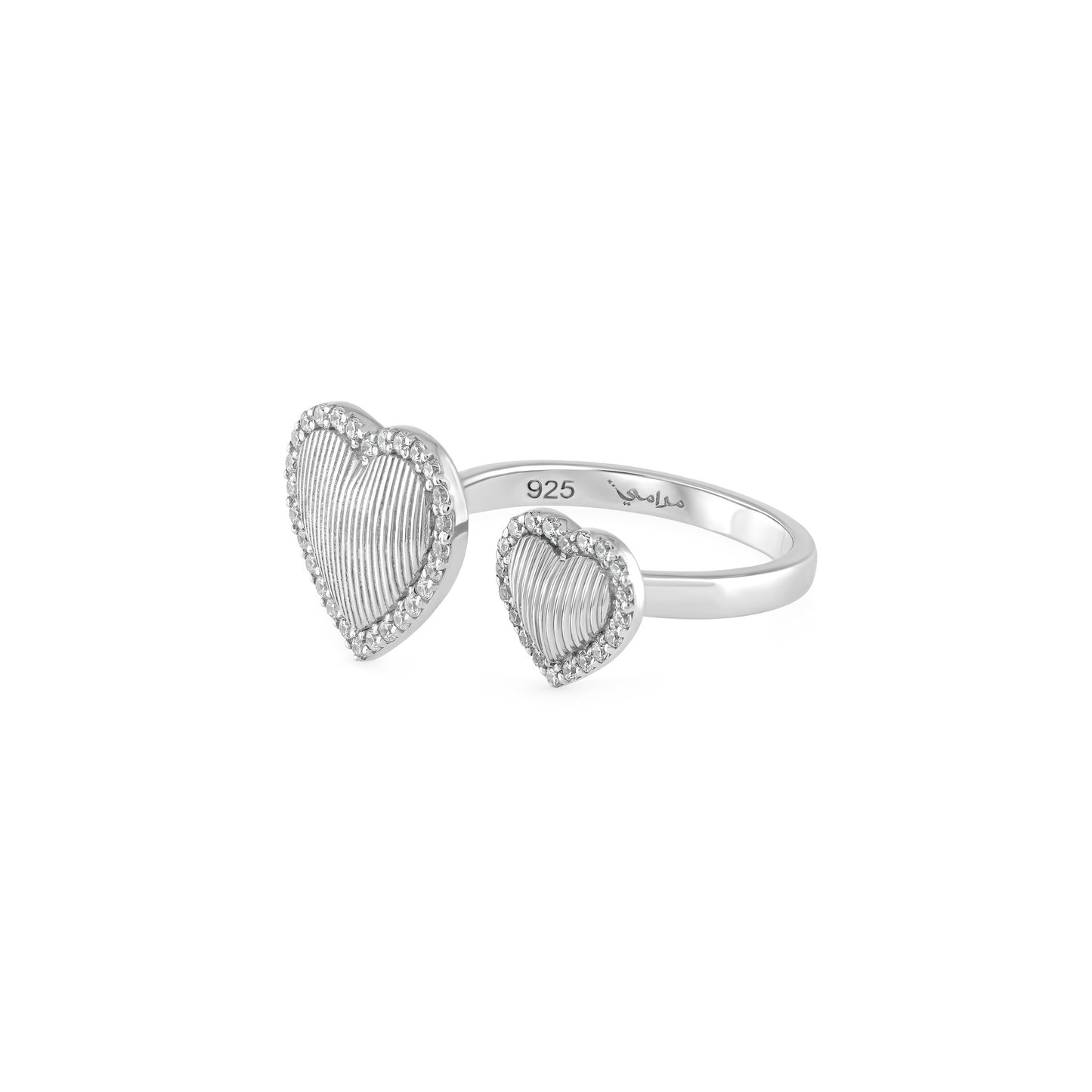 Twin Hearts Ring