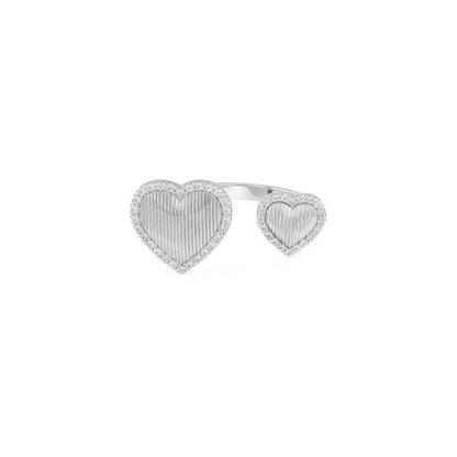 Twin Hearts Ring