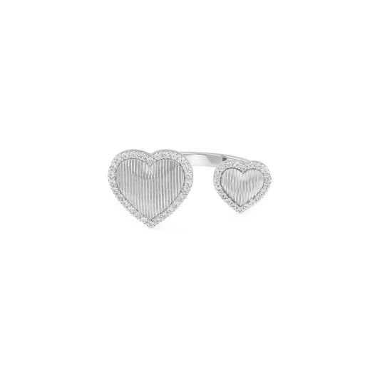 Twin Hearts Ring