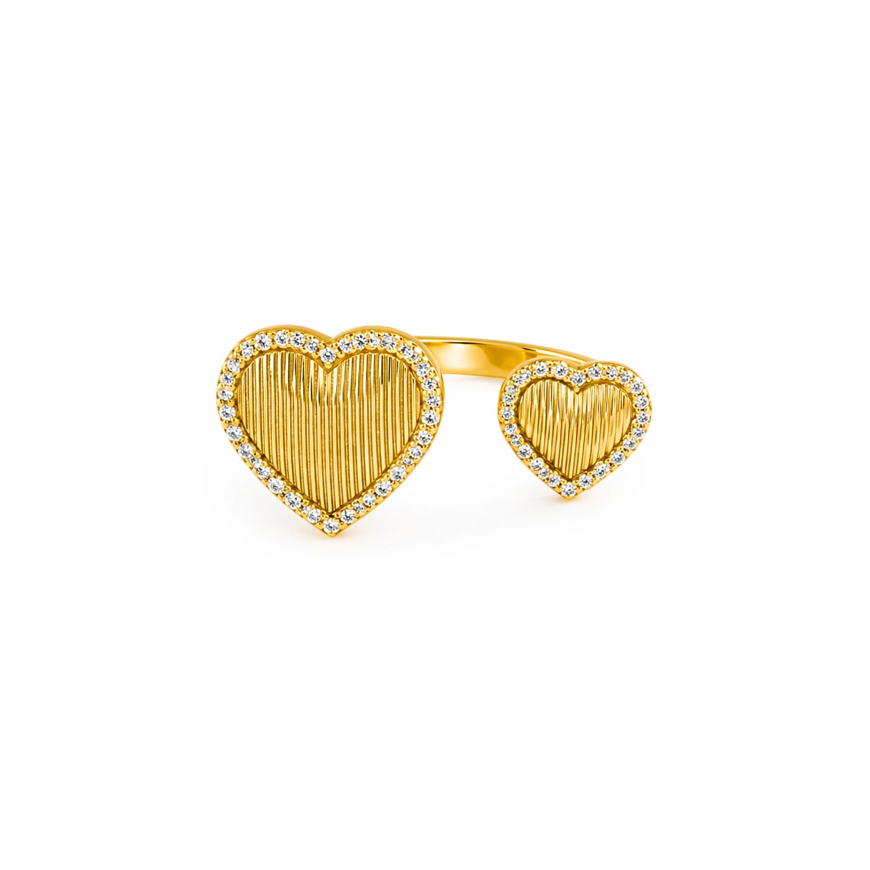 Twin Hearts Ring