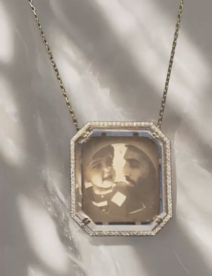 Illuminate Your Story: Customize Your Own Photo Pendant