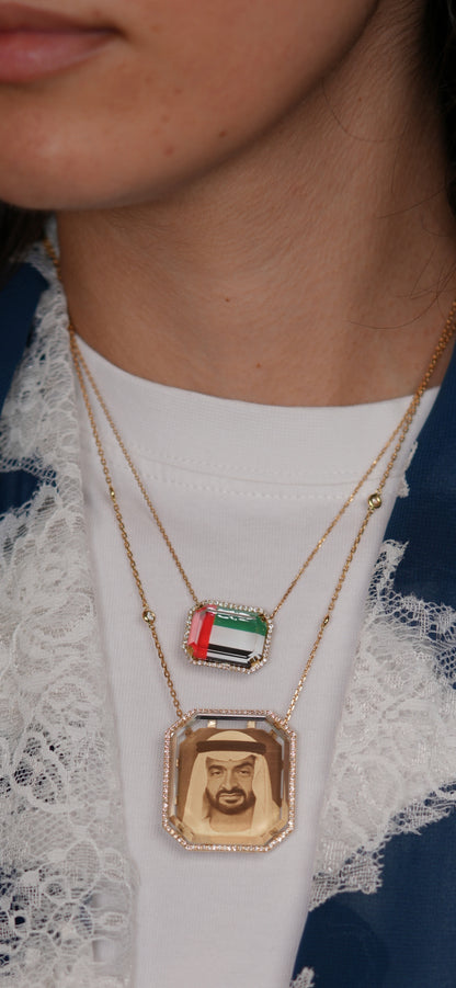 Shaikh Mohammed bin Zayed photo pendant