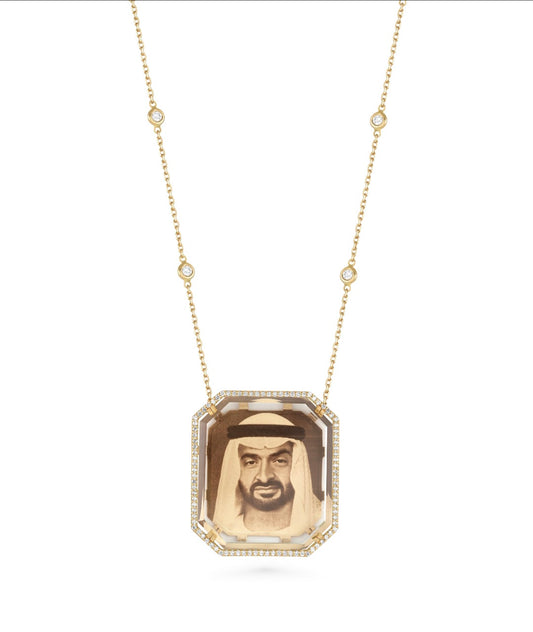 Shaikh Mohammed bin Zayed photo pendant