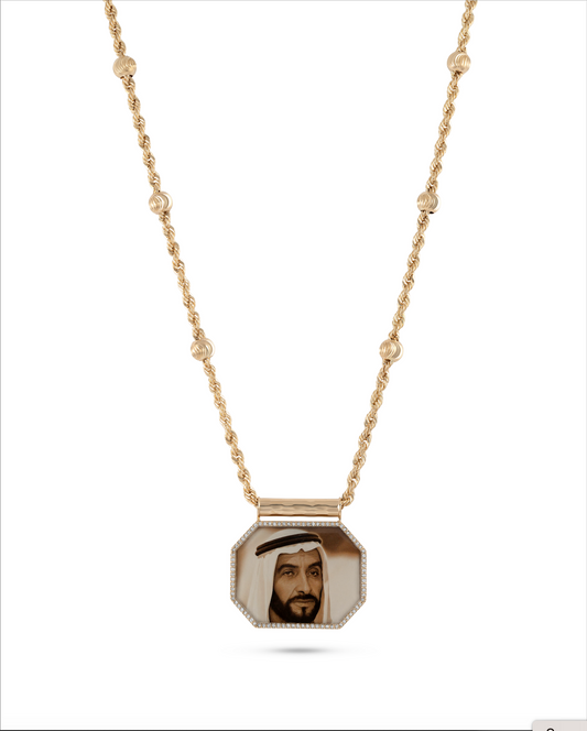 Shaikh Zayed tabla photo pendant
