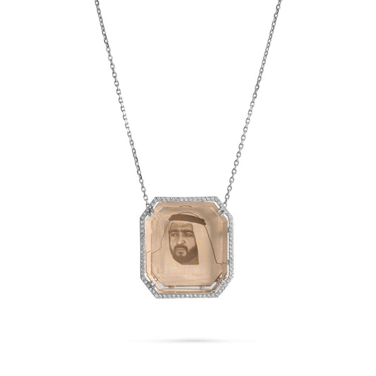 Shaikh Khalifa Bin Zayed Modern Photo Pendant